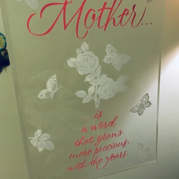 🥰🌺 Mother’s Day 💐💝 🎁💗 Glass Sentiment Plaque - Picture 5 of 6
